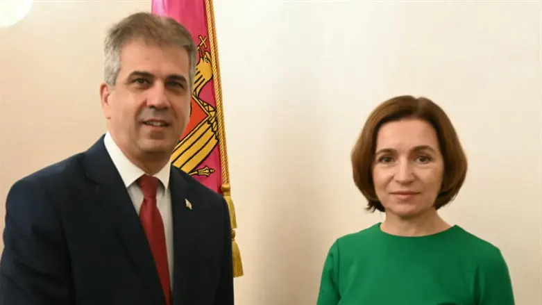 שר החוץ כהן בפגישה עם נשיאת מולדובה סנדו