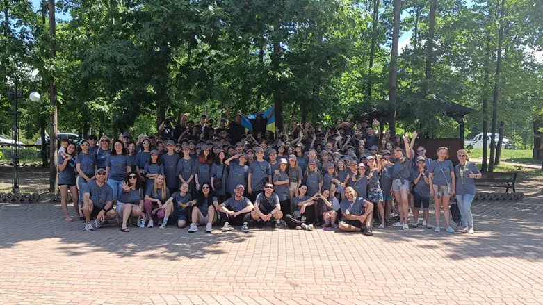Over 100 campers traveled to Ramah Yachad's Ukraine campus for the 2023 session