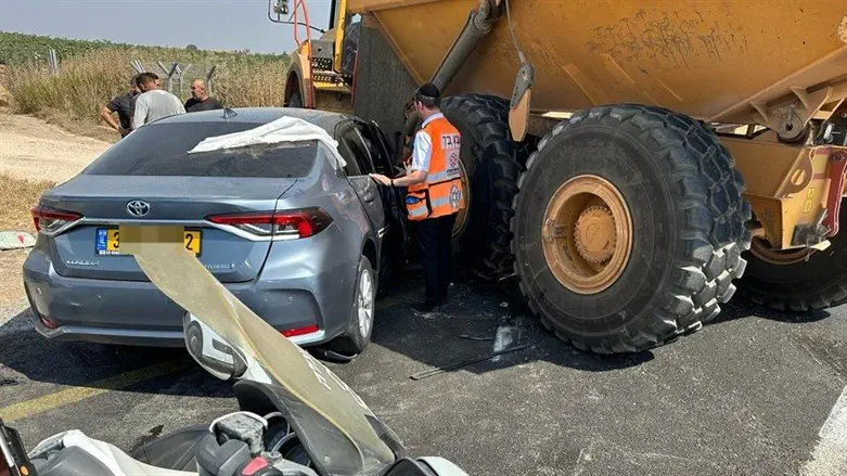 זירת התאונה בדלתון