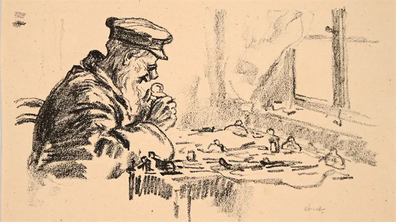 שען יהודי, ביאליסטוק, 1916, מתוך אוסף מוזיאון הרמן שטרוק