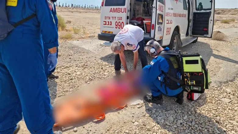 Спасение раненых в результате оползня