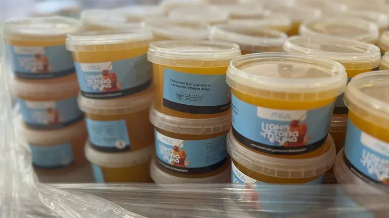 דבש שנשלח ליהודי אוקראינה