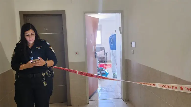 זירת הרצח בחדרה