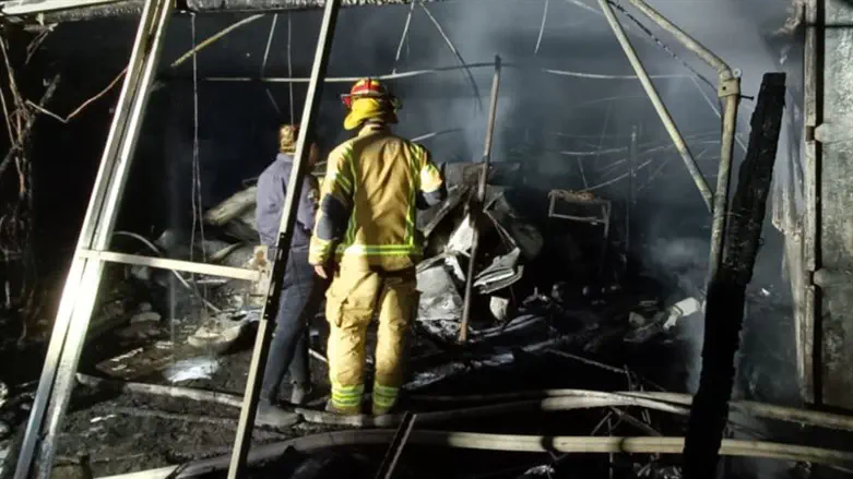 זירת השריפה