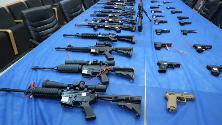 Seized weapon. Archive