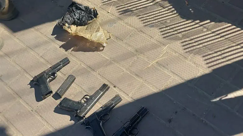 Some of the confiscated weapons