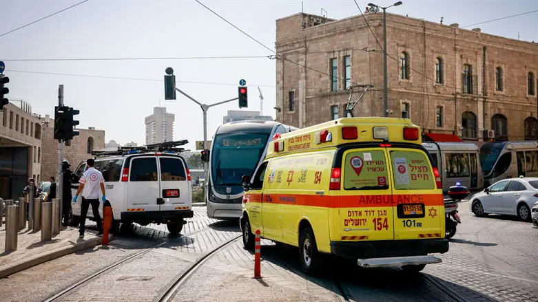 זירת הפיגוע בשער יפו