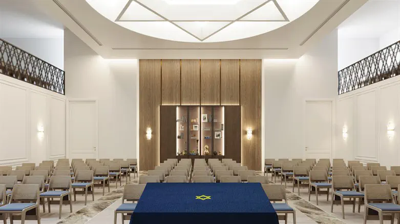 הדמית בית הכנסת בפרוטיאה באלקנה