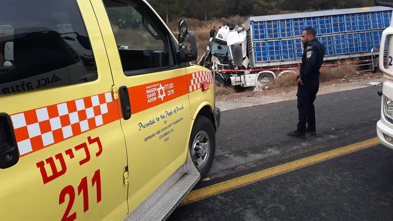 זירת התאונה