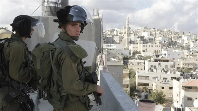 Soldiers in Hebron