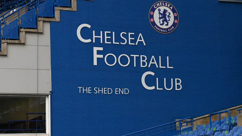 A view of Chelsea's Stamford Bridge Stadium, May 2021.