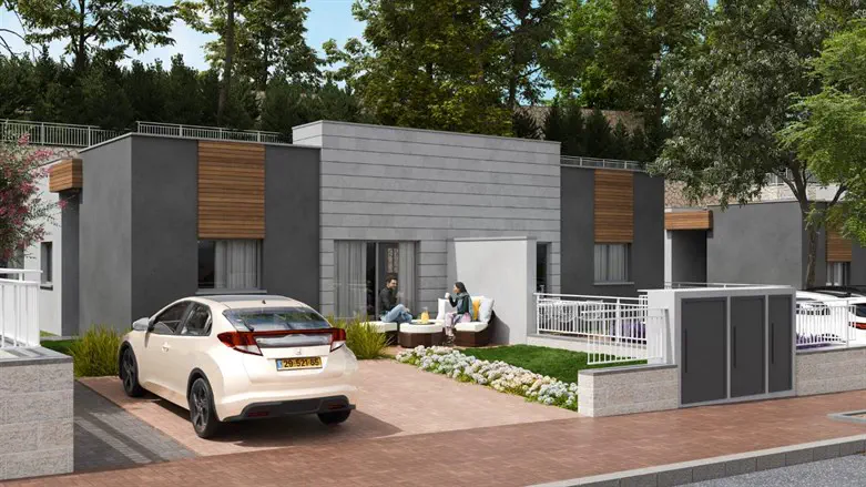 הדמיית דו משפחתי בחמדת שומרון