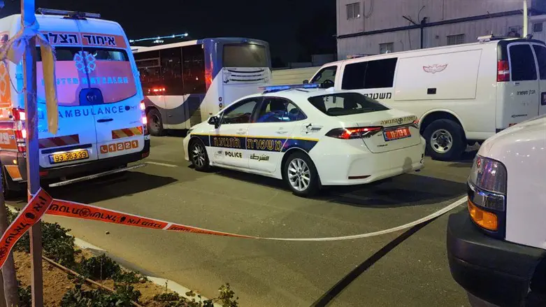 Scene of the explosion in Or Yehuda