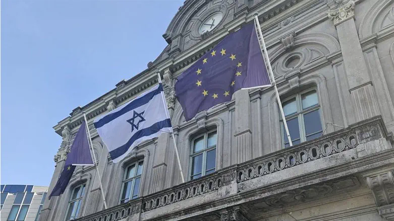 Israeli flag at EU parliament