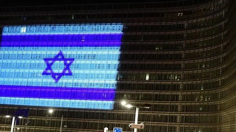 Israeli flag at European Commission