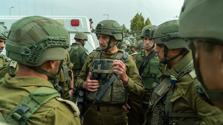 Chief of Staff Herzi Halevi in southern Israel