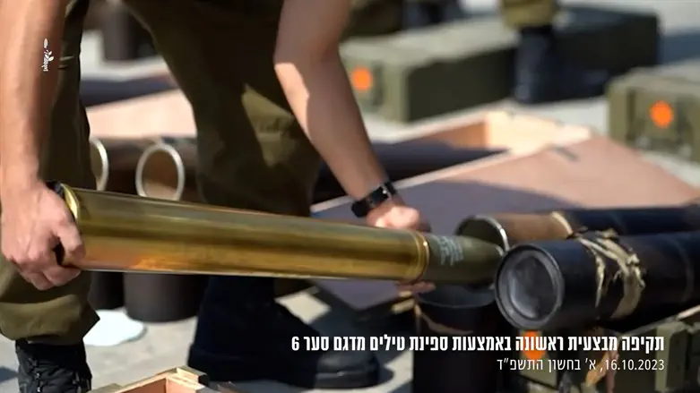 prepping the missile for launch