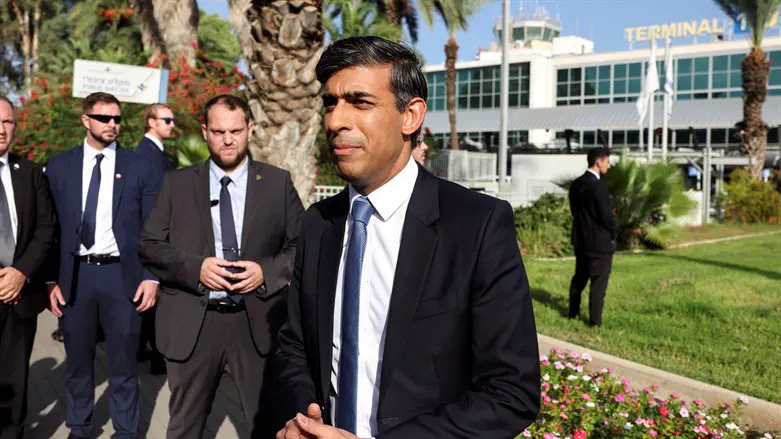 British Prime Minister Rishi Sunak in Israel