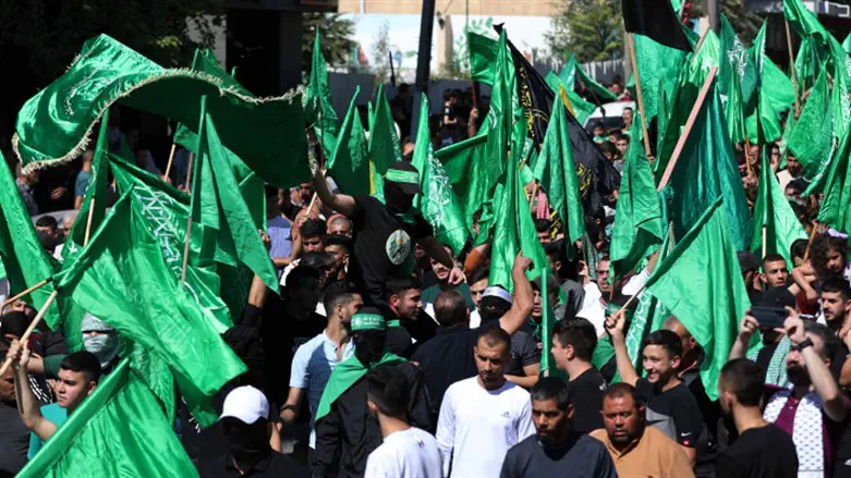 הפגנת תמיכה בחמאס בחברון