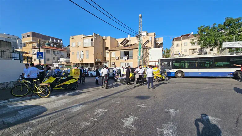 זירת התאונה בבני ברק