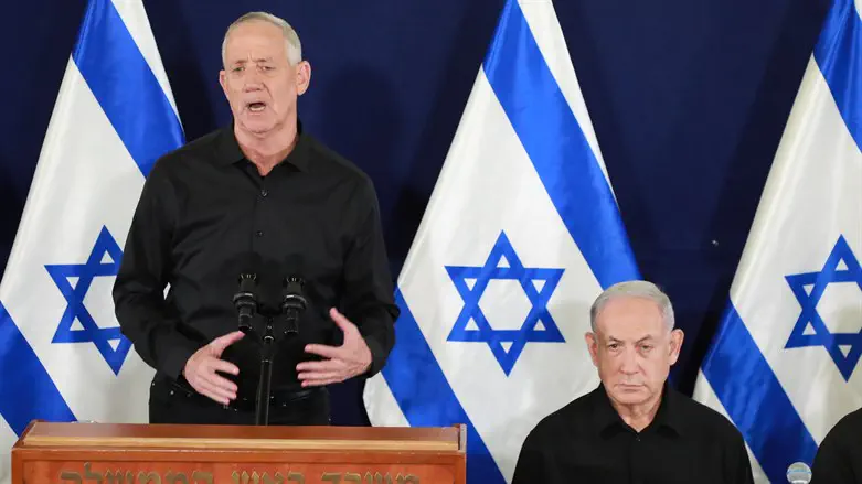 Netanyahu and Gantz last night