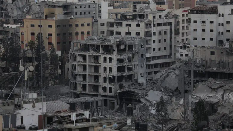 תוצאות הפצצה ישראלית ברצועת עזה