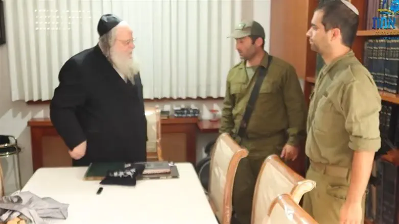 ראש הישיבה בירך את החיילים