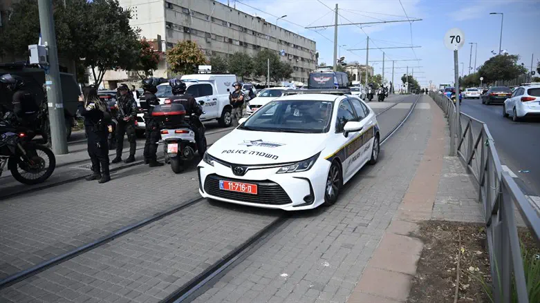 Scene of the Jerusalem terror attack