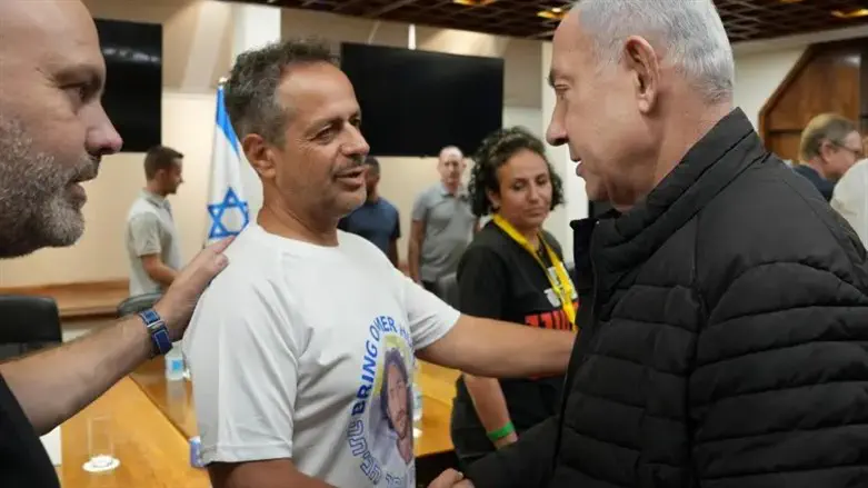 פגישת מטה משפחות החטופים עם ראש הממשלה