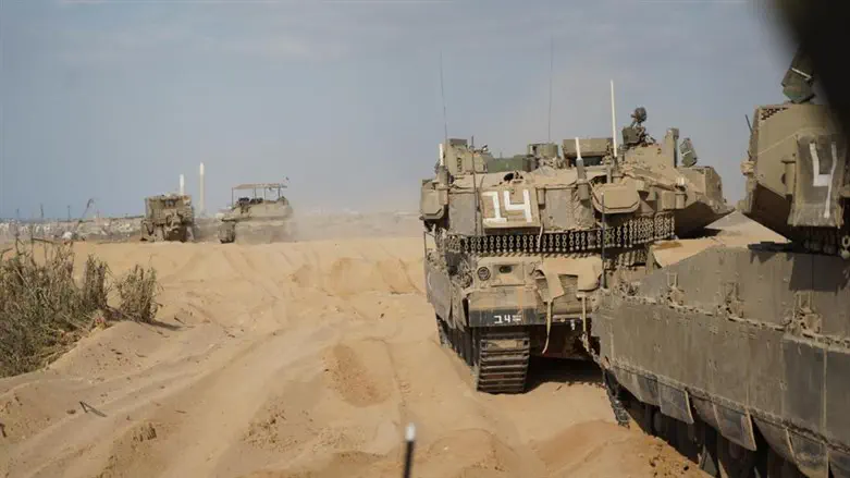 Israeli troops in Gaza