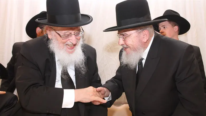 הרב ברגמן עם הרב אזרחי