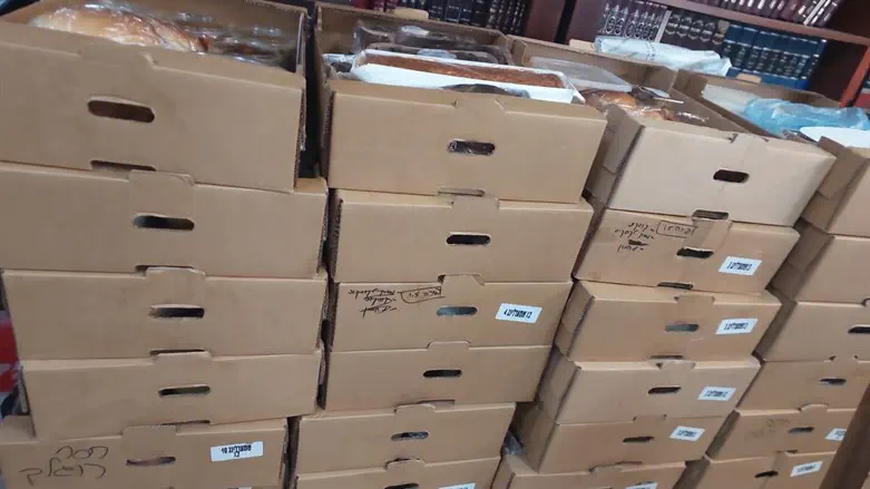 חבילות המזון המועברות למפונים