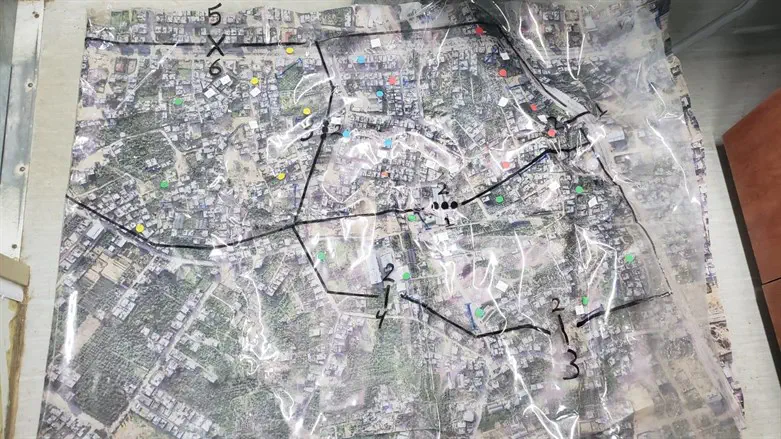 Battle plans, maps and communication equipment found in Hamas stronghold
