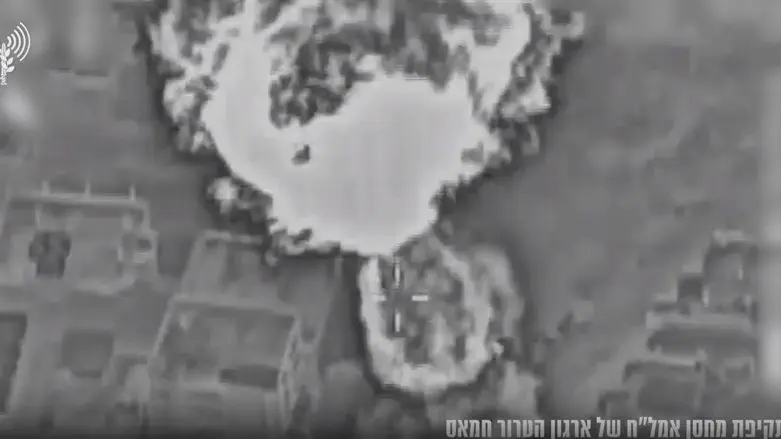 תיעוד התקיפות מהאוויר