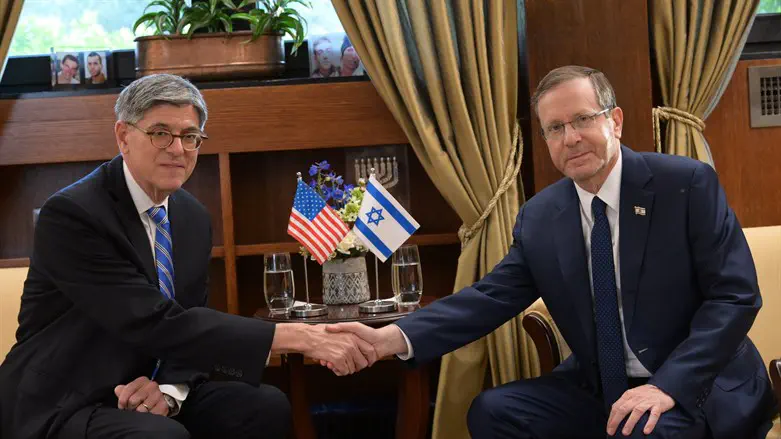 Ambassador Jacob Lew meets President Herzog