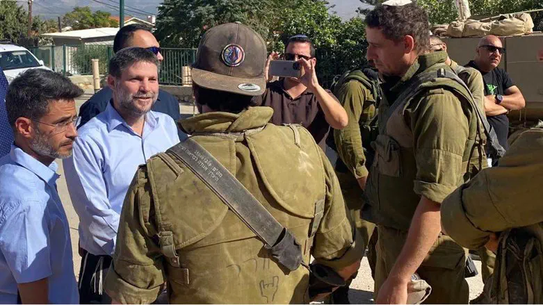 השר סמוטריץ' בביקור בקרית שמונה