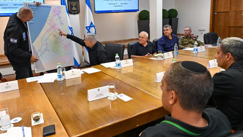Netanyahu during the meeting