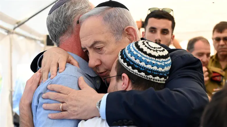 ראש הממשלה נתניהו עם בני משפחת לייטר