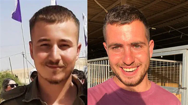 Staff sergeant Ilya Senkin and Captain (res.) Arnon Moshe Avraham Benvenisti Vaspi