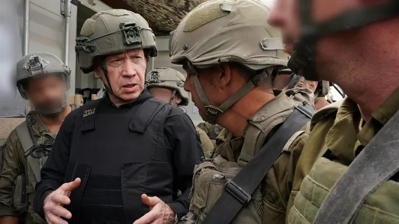 Yoav Gallant in Gaza