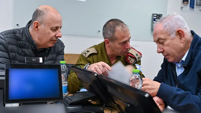 נתניהו אמש בבור