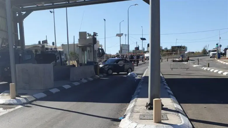 Scene of ramming attack (illustrative)