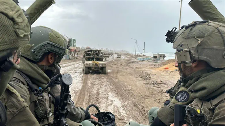Israeli forces in northern Gaza