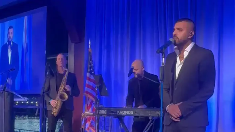 Levy during the performance
