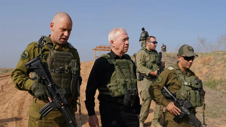 Yoav Gallant surveys the fighting in the Gaza Strip