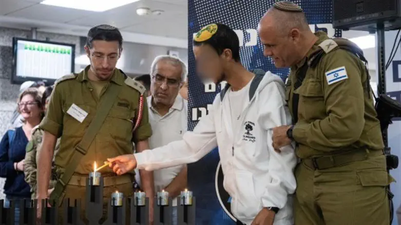 נר רביעי עם פצועי צה"ל