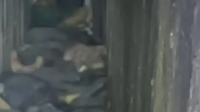 Кадр из видео, запечатлевший ликвидацию террористов в туннеле