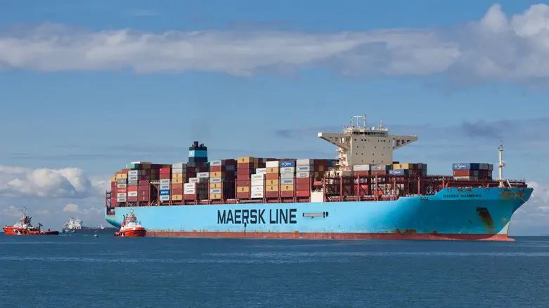 Maersk container ship
