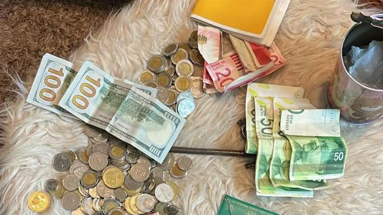 Some of the money seized