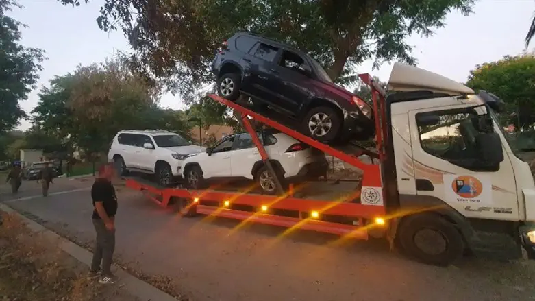 כלי הרכב שניסו השניים לגנוב